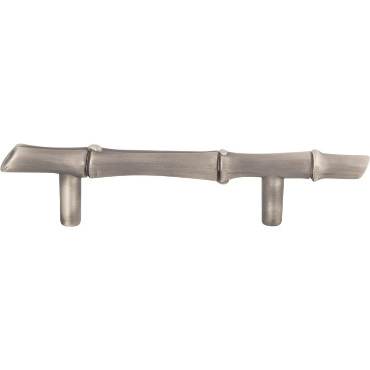 Drawer Pull Atlas Nature Bamboo Pewter Zinc Alloy 3 Inch 5-1/4 Inch - Frankwebs