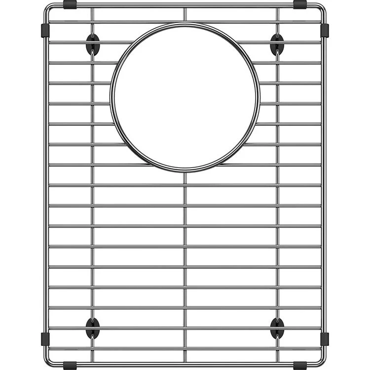 Sink Grid Ikon Rear Center Drain Stainless Steel for 60/40 Double Bowl Sink Left 11 Inch - Frankwebs