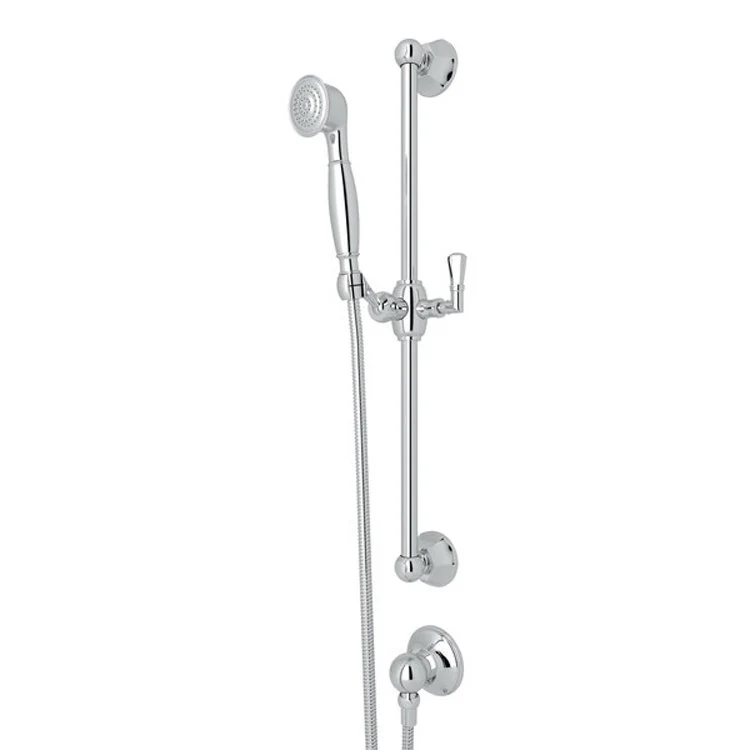 Handshower Set Palladian Italian Brass 1 Function 1.8 Gallons per Minute 23-13/16 Inch Brass Slide Bar - Frankwebs