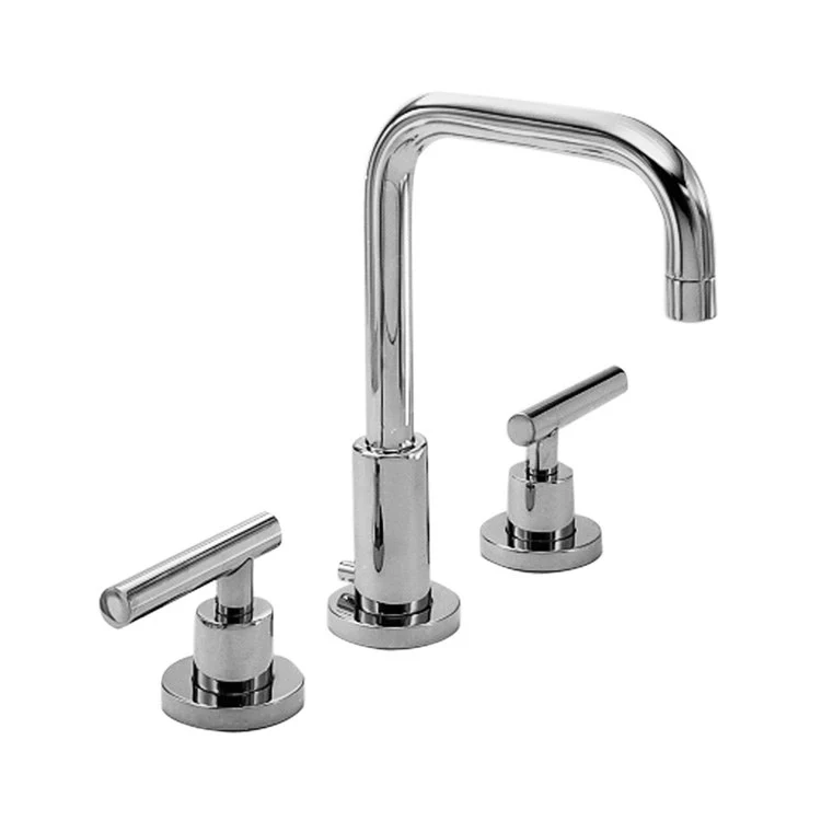 Lavatory Faucet East Square Widespread 8 to 20 Inch Spread 2 Lever ADA WaterSense White 1.2 Gallons Per Minute Brass Pop-Up with Tailpiece Spout Reach 6-1/8 Inch - Frankwebs