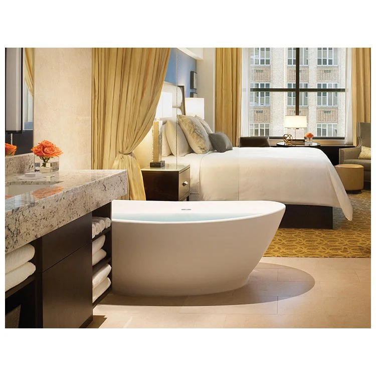 Soaking Tub Elise 63 x 32 Inch Freestanding Integrated Pedestal Center Biscuit Gloss Sculpturestone 74 Gallons 22 Inch - Frankwebs