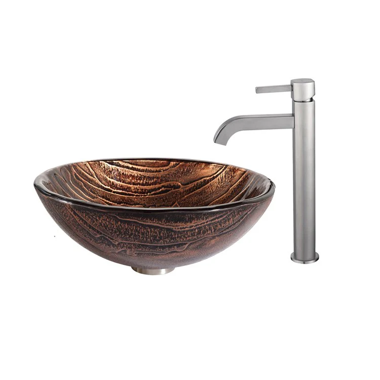 Gaia Glass Vessel Sink with Ramus Faucet - Frankwebs