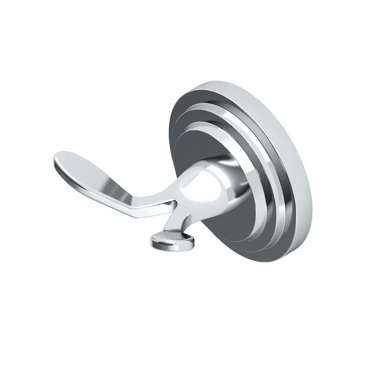 Robe Hook Marina Double Chrome 3-7/8 Inch 2-1/2 Inch Wall Mount Metal - Frankwebs