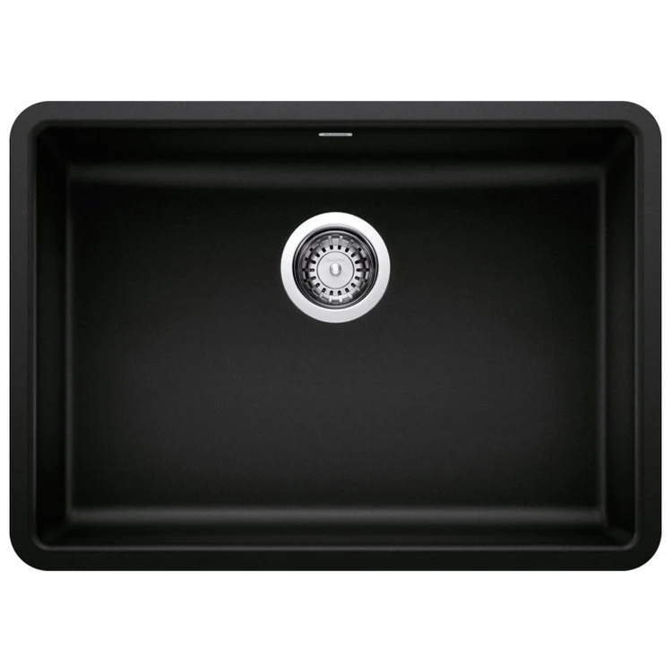 Kitchen Sink Precis 25 x 18 Inch Single Bowl Single ADA Coal Black Undermount Rectangle Drain Location Rear Center Depth 5 Inch Heat and Scratch Resistant - Frankwebs