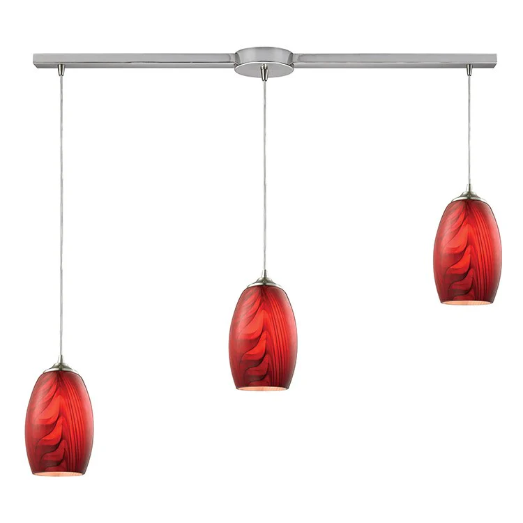 Tidewaters Three-Light Linear Pendant - Frankwebs