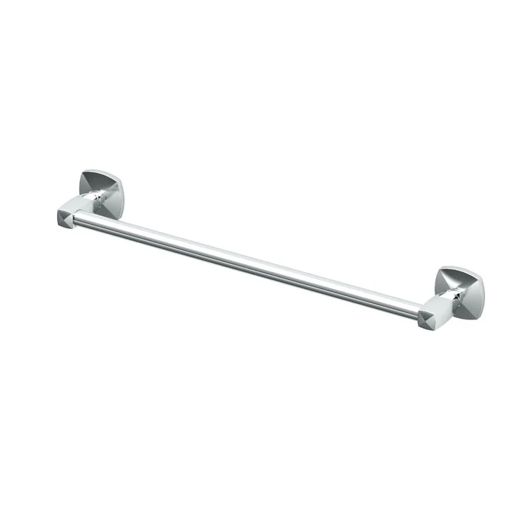 Towel Bar Jewel 18 Inch Chrome Wall Mount Metal - Frankwebs