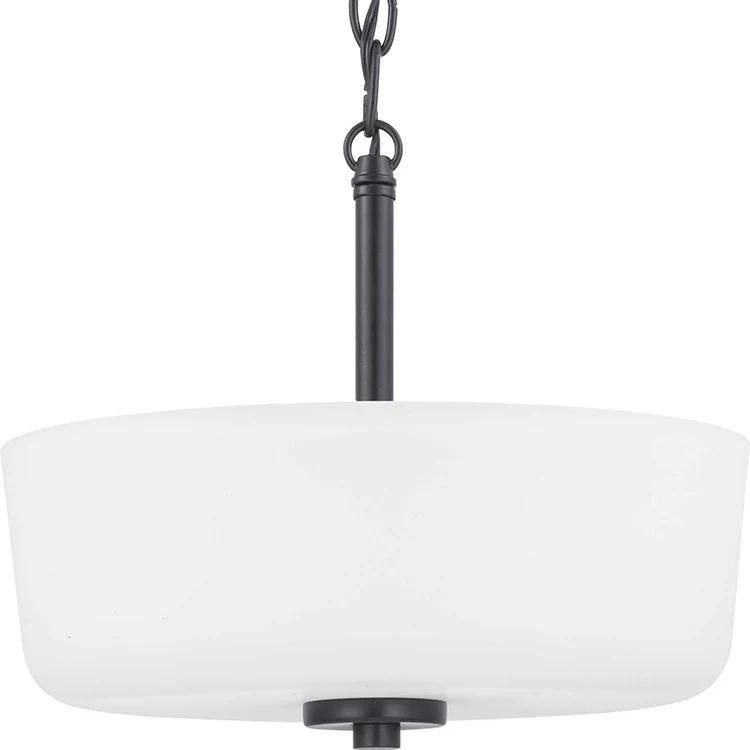 Tobin Two-Light Convertible Semi-Flush Mount Ceiling Fixture/Pendant - Frankwebs