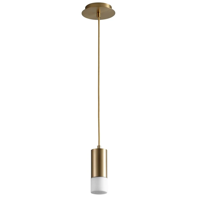 Magneta Single-Light LED Mini Pendant with Glass Shade - Satin Nickel - Frankwebs