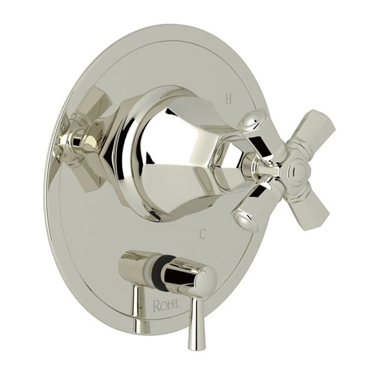 Pressure Balance Valve Trim Palladian with Diverter 1 Cross Handle Polished Chrome 5.5 Gallons per Minute - Frankwebs