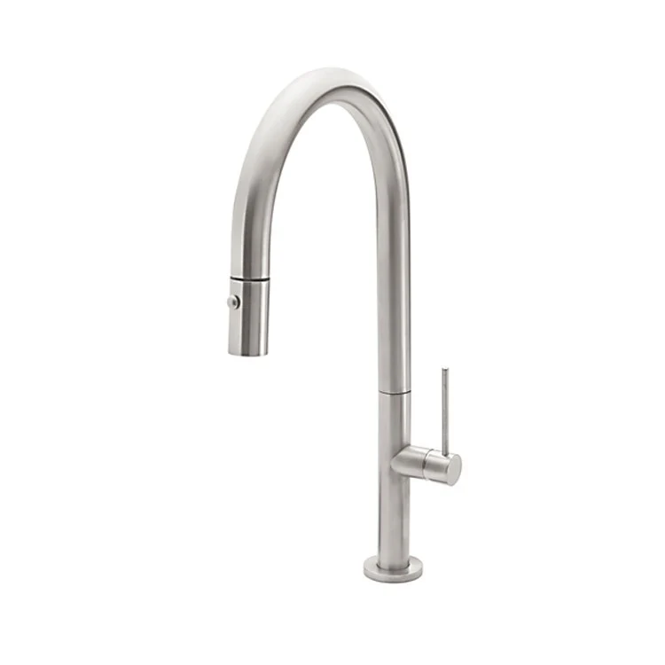 Kitchen Faucet Poetto 1 ST Series Lever ADA Polished Chrome Pull-Down High Arc Spout Height 10-11/16 Inch 1.8 Gallons per Minute - Frankwebs