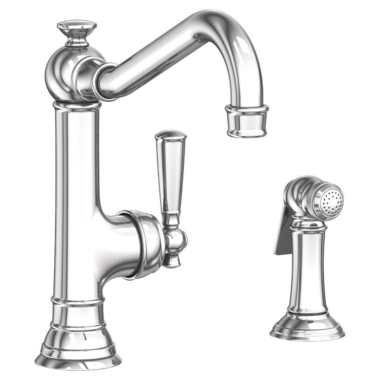 Jacobean Single Handle Kitchen Faucet with Side Sprayer - Frankwebs