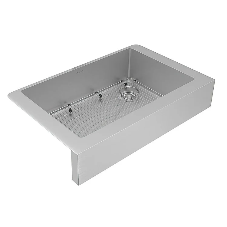 Kitchen Sink Crosstown 36 x 20.25 Inch Single Bowl Kit Polished Satin Farmhouse - Frankwebs