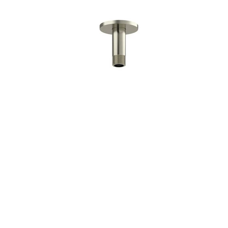 Shower Arm with Square Escutcheon and Square Flange Chrome 6 Inch 1/2 Inch Inlet MNPT Brass Ceiling Mount - Frankwebs