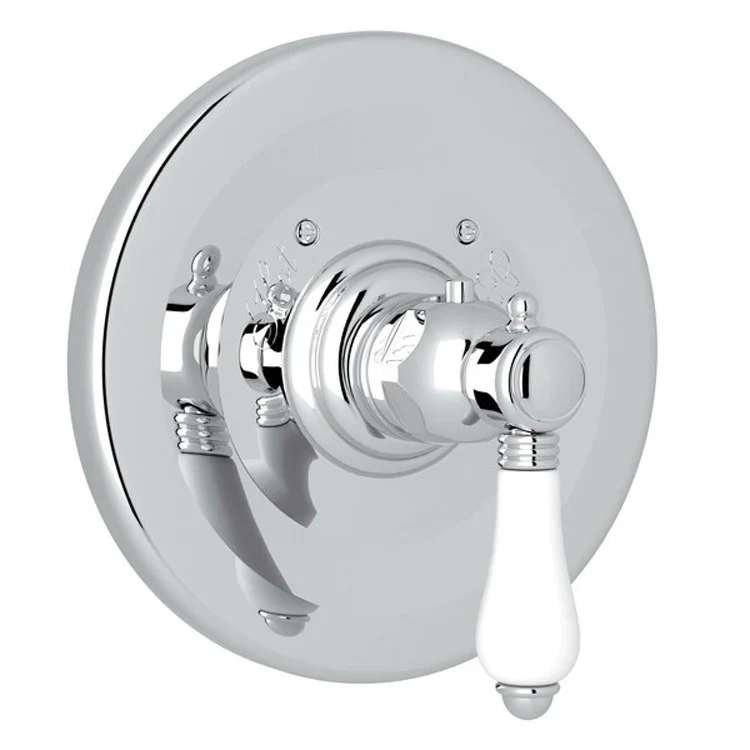 Thermostatic Trim Less Volume Control 1 Porcelain Lever Polished Nickel 3/4 Inch 12 Gallons per Minute - Frankwebs