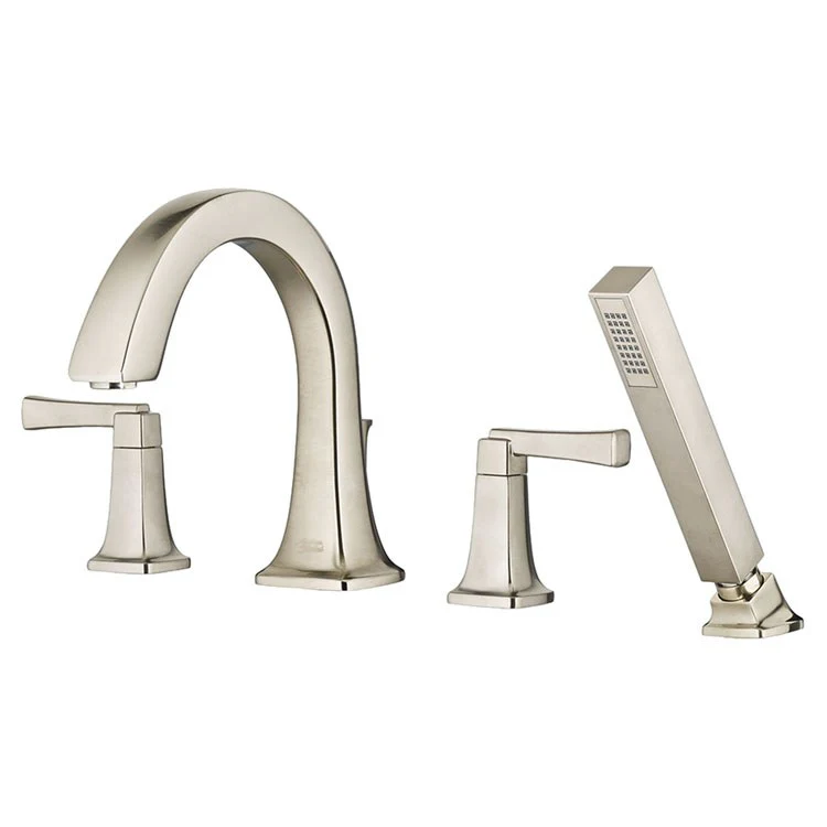 Townsend Two-Handle Roman Tub Faucet Trim with Handshower - Chrome - Frankwebs