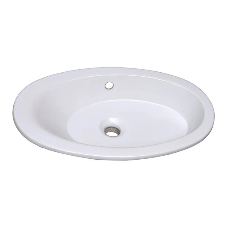 Lavatory Sink Infinity Drop In 22 Inch Oval White - Frankwebs