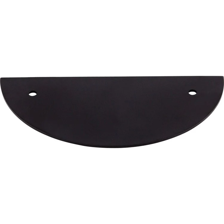 Backplate Sanctuary Half Circle 3-1/2 Inch Flat Black Steel TK54BLK - Frankwebs
