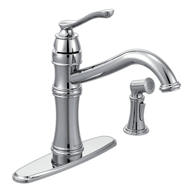 Belfield Single Handle High-Arc Kitchen Faucet with Sprayer - Frankwebs