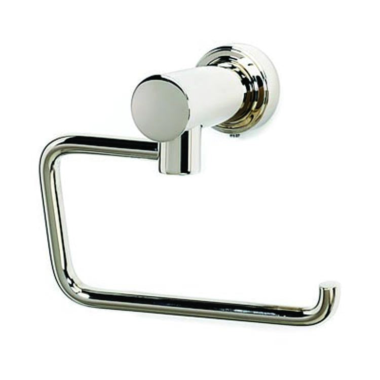 Toilet Paper Holder Infinity Bath Single Post Satin Nickel Brass 5-1/2 Inch 2-13/16 Inch Wall Mount - Frankwebs