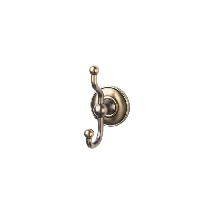 Robe Hook Edwardian Bath Plain Backplate Polished Chrome 5 Inch 3-1/4 Inch Wall Mount Zinc Alloy - Frankwebs