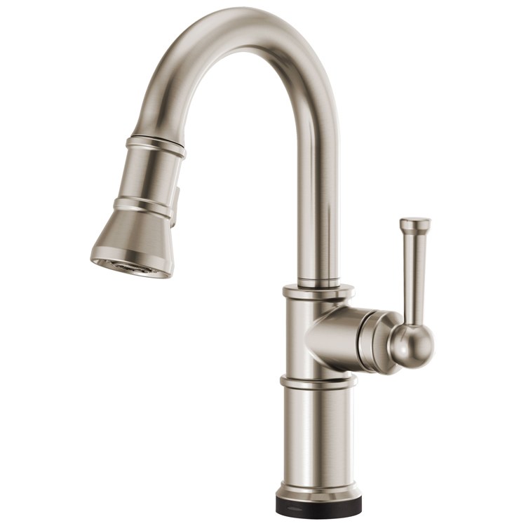 Prep Faucet Artesso SmartTouch Technology 1 Lever ADA Brilliance Luxe Gold Pull Down 2 Function Wand Aerated Stream/Spray 360 Degree Swivel - Frankwebs