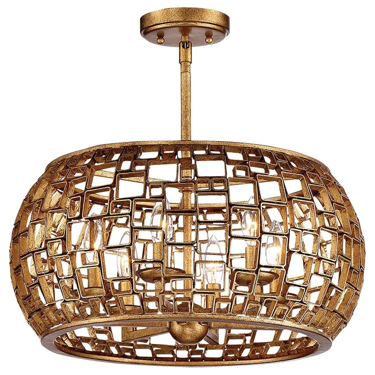 Abbondanza Six-Light Convertible Semi-Flush Mount Ceiling Fixture/Pendant - Frankwebs