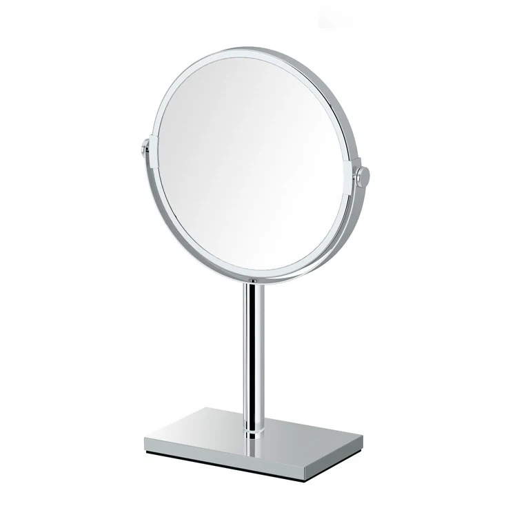 Mirror 7.5 x 12.5 Inch Chrome Table Round Beveled - Frankwebs
