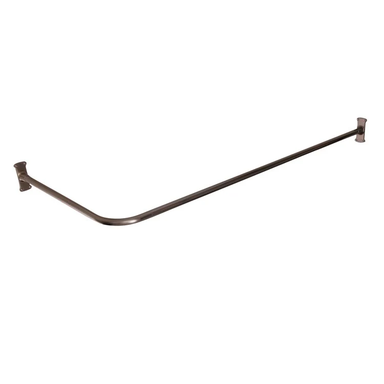 Shower Rod Corner Polished Brass 72 x 48 Inch Brass - Frankwebs