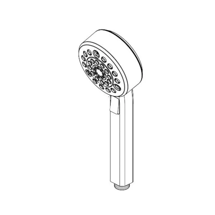 Handshower Levoir Brilliance Luxe Nickel Multifunctional WaterSense ADA 1.75 Gallons per Minute 4 Inch - Frankwebs