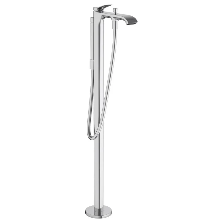 Tub Filler Trim Vivenis Freestanding with Handshower 1 Lever Brushed Nickel 5.28 Gallons per Minute - Frankwebs