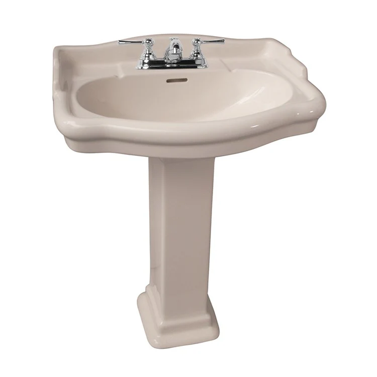 Pedestal Lavatory Stanford 550 Centerset White Oval - Frankwebs