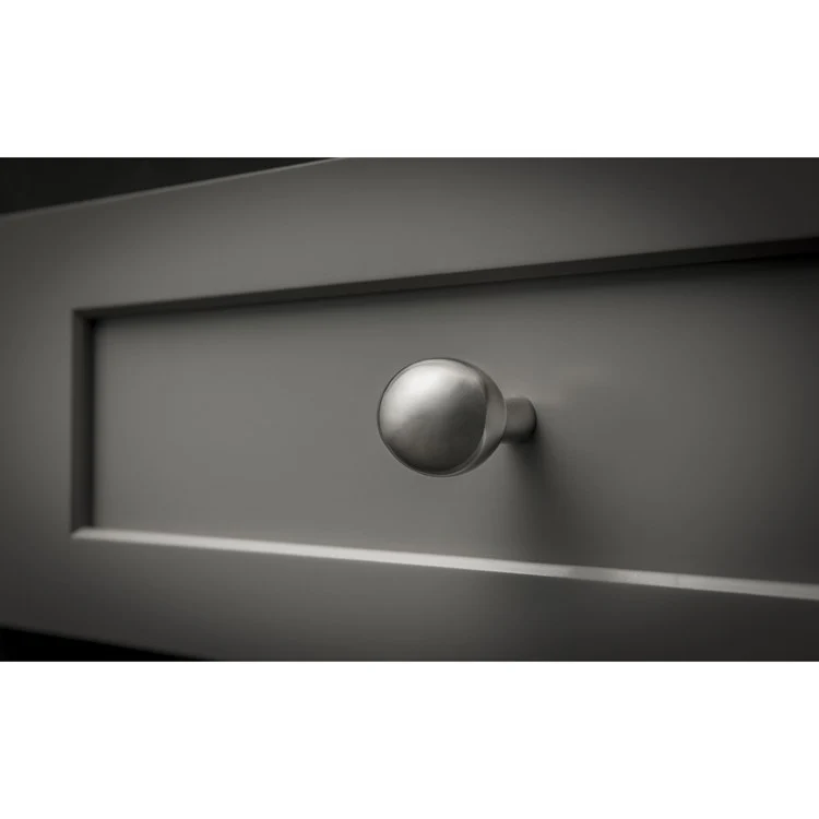 Knob Aspen II Oval Brushed Satin Nickel Bronze 1-4/9 x 1-1/8 x 1-5/8 Inch 1-5/8 Inch - Frankwebs