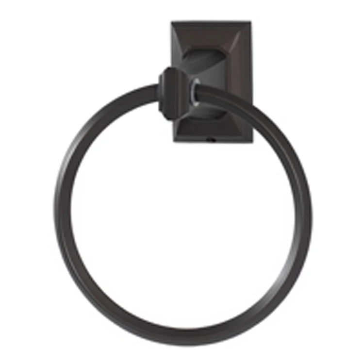 Towel Ring Geometric Bath 6 Inch Bronze Brass 3-1/4 Inch - Frankwebs