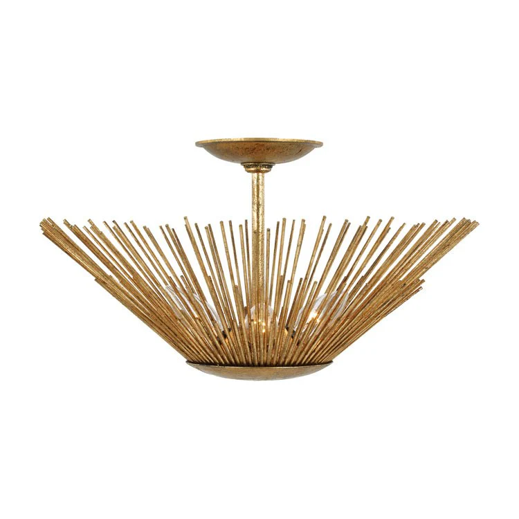 Helios Three-Light Semi-Flush Mount Ceiling Fixture by Alexa Hampton - Frankwebs