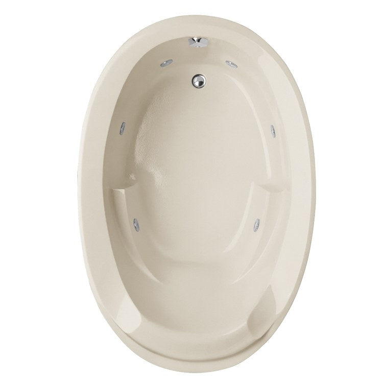 Whirlpool Tub Designer Collection Deanna 60 x 40 x 22 Inch Drop-In End Drain White Oval - Frankwebs