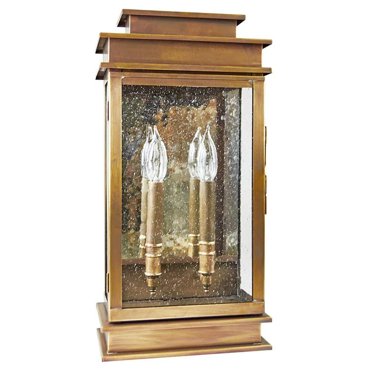 Empire Two-Light Outdoor Wall Lantern with Plain Mirror - Frankwebs