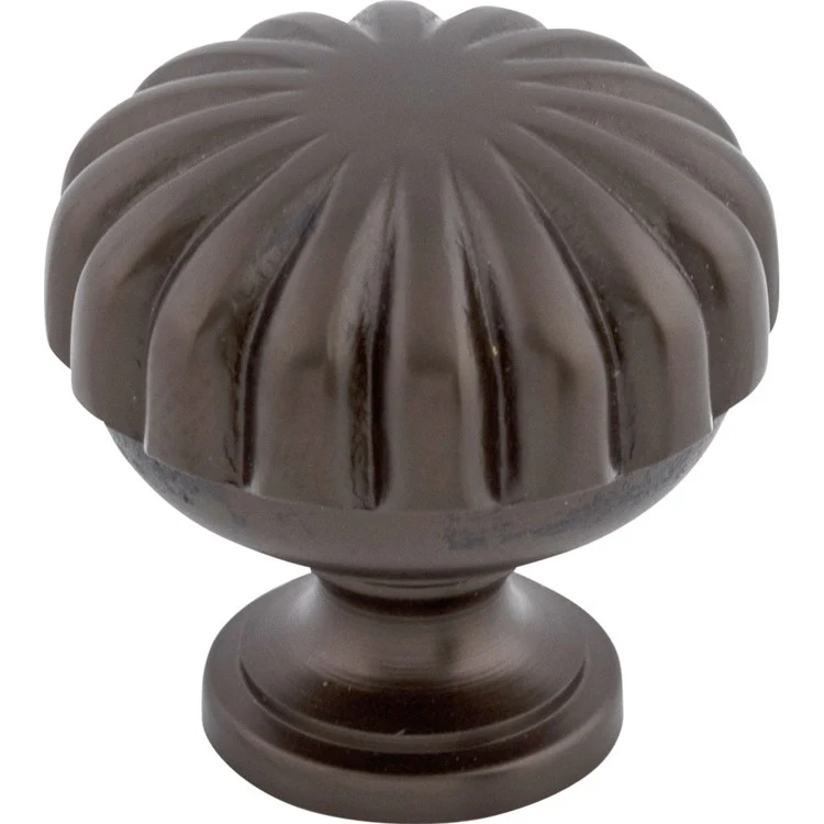 Knob Somerset Melon Round Oil Rubbed Bronze Zinc Alloy 1-1/4 Inch 1-1/5 Inch - Frankwebs