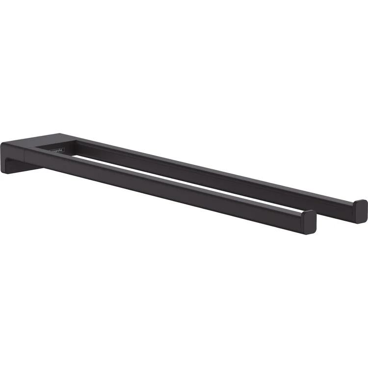 Towel Bar AddStoris 18 Inch Dual Matte Black Metal - Frankwebs
