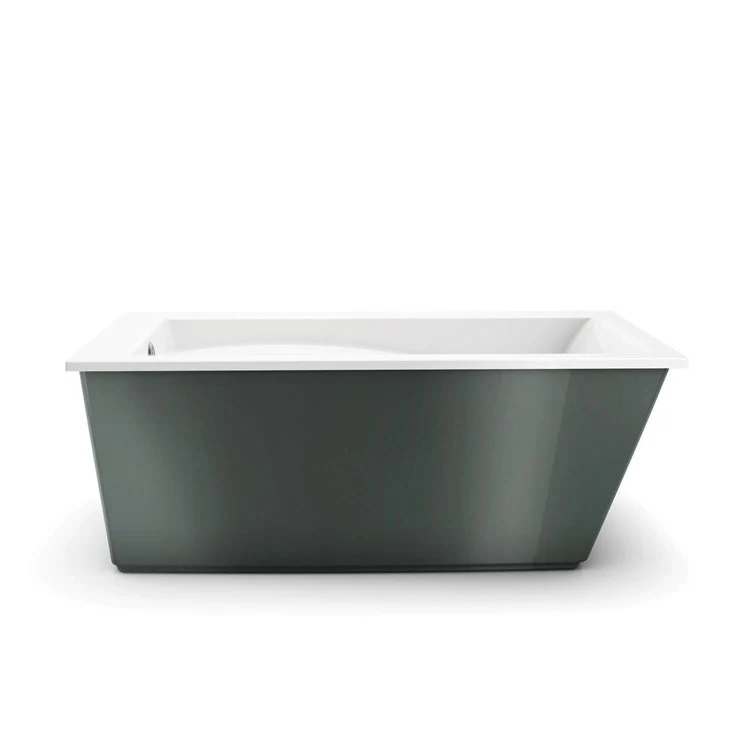Freestanding Tub Optik 6032 F 60 Inch Thunder Gray End Rectangular - Frankwebs