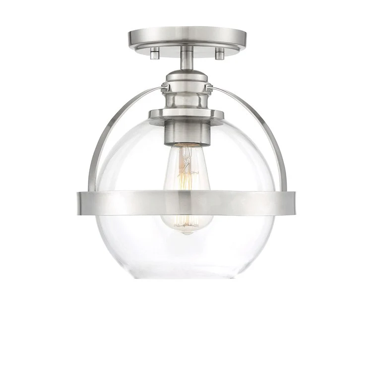 Pendleton Single-Light Semi-Flush Mount Ceiling Fixture - Frankwebs