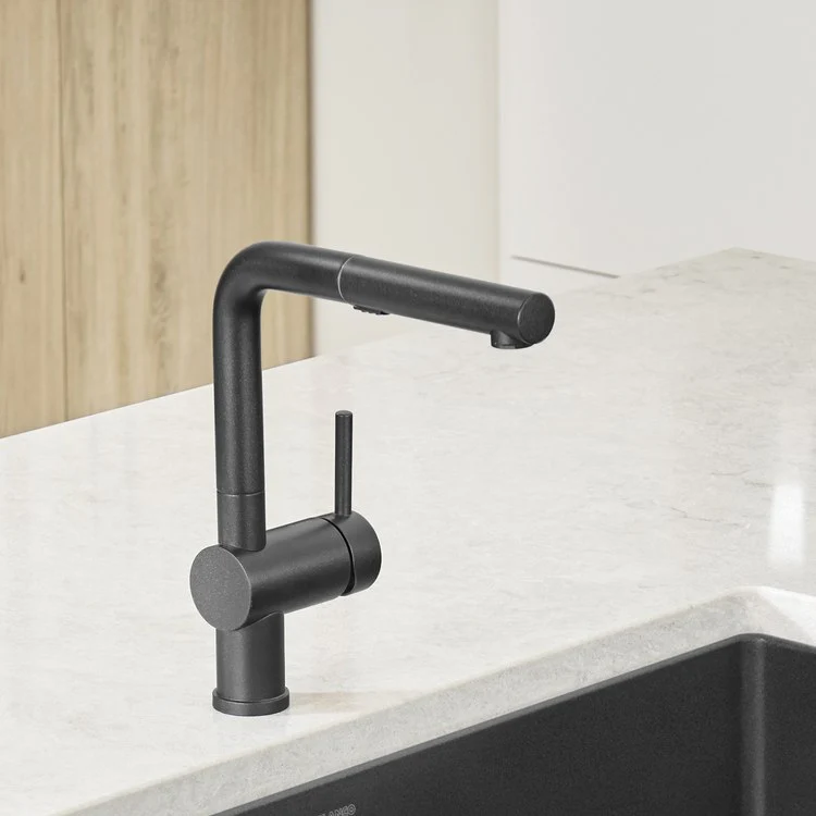 Kitchen Faucet Linus 1 Lever CALGreen Anthracite 1.5 Gallons per Minute - Frankwebs