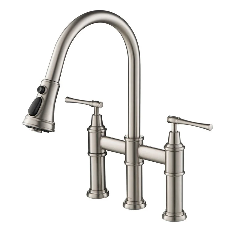 Allyn Bridge Kitchen Faucet with Pull Down Sprayer - Frankwebs