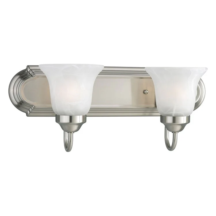 Alabaster Glass Two-Light Bath Lighting Fixture - Frankwebs