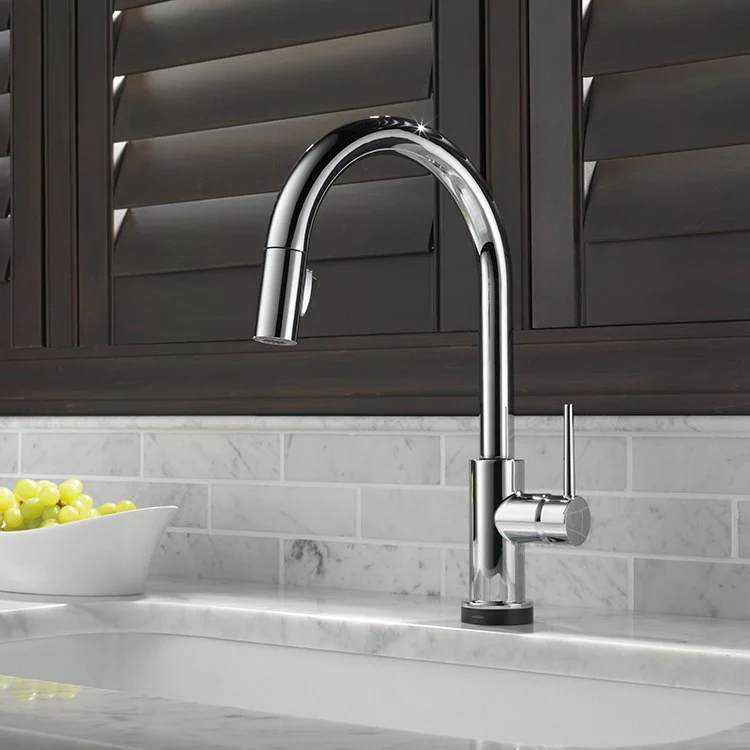 Trinsic Single Handle Pull Down Kitchen Faucet with Touch2O Technology - Frankwebs