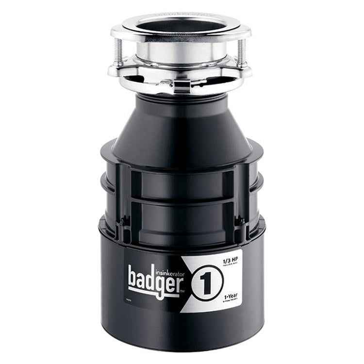 Badger 1 Compact 1/3 HP Continuous Feed Garbage Disposal - Frankwebs