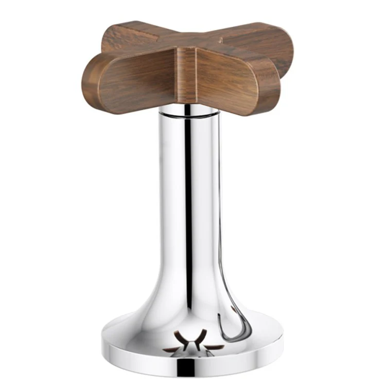 Handle Kit Odin Metal/Wood 2 High Cross Matte Black ADA for Widespread Lavatory - Frankwebs