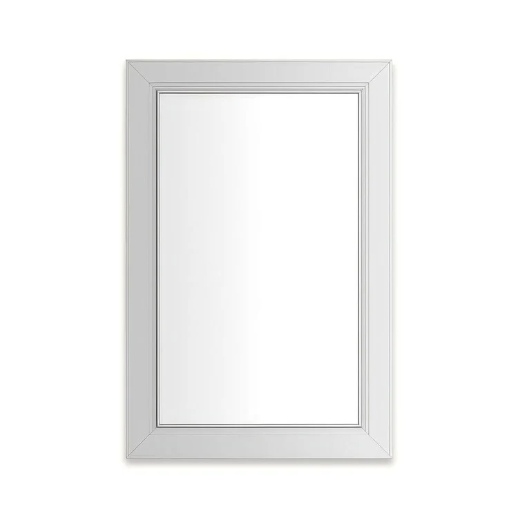 Medicine Cabinet Main Line 20 x 30 Inch 1 Doors Framed Mirror Nickel Flat Top Merion Frame Slow Close Hinges Sliding Magnification Mirror Magnetic Strip Interior Lighting USB Charging ports Electrical Outlets Phone Holder 4 Inch - Frankwebs