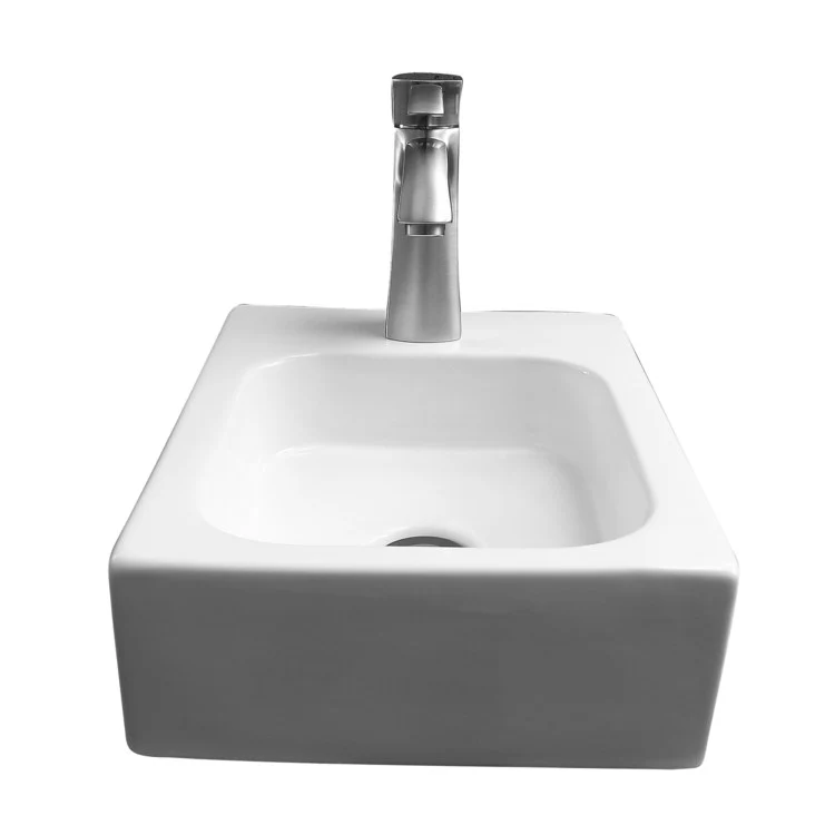 Lavatory Sink Gatson Wall Hung 16 Inch Rectangle White - Frankwebs