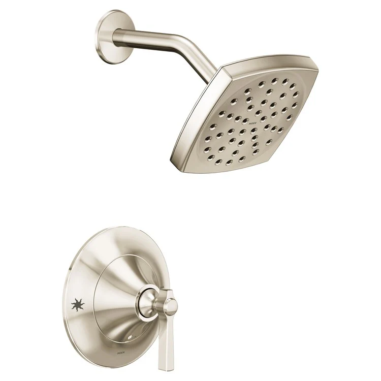Shower Trim Flara Posi-Temp Eco-Performance 1 Lever Polished Nickel ADA 1.75 Gallons per Minute 1 Function Square Rainshower - Frankwebs