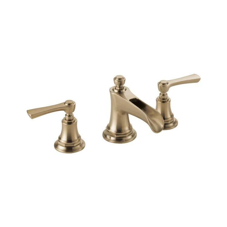 Rook Two Handle Widespread Channel Spout Bathroom Faucet without Handles - Frankwebs